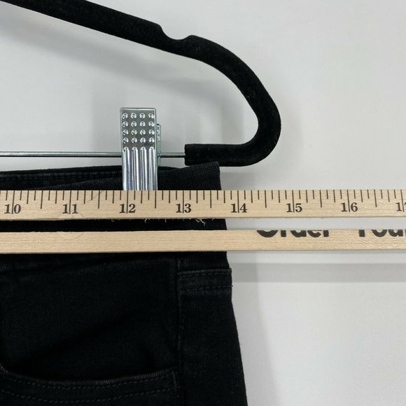 American Eagle Curvy Jegging Jeans Size 4 Super Hi-Rise Stretch Crop Denim Black - Picture 10 of 12